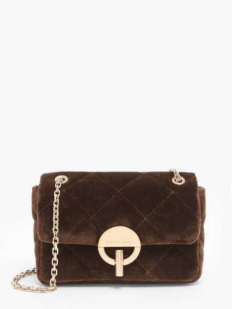 Cross Body Tas Moon Fluweel Vanessa bruno Bruin moon 42V40533